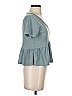 Shein 100% Polyester Teal Short Sleeve Top Size S - photo 4