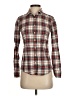 J.Crew Plaid Brown Long Sleeve Button-Down Shirt Size 0 - photo 1