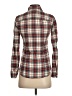 J.Crew Plaid Brown Long Sleeve Button-Down Shirt Size 0 - photo 2