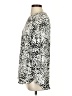 Lord & Taylor 100% Polyester Animal Print Silver Long Sleeve Blouse Size S - photo 5