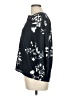 Joie 100% Polyester Black Blue 3/4 Sleeve Blouse Size M - photo 5
