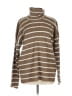 Splendid Stripes Brown Turtleneck Sweater Size L - photo 1