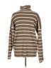 Splendid Stripes Brown Turtleneck Sweater Size L - photo 2