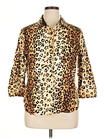 Jones New York Signature Long Sleeve Button-Down Shirt (view 1)