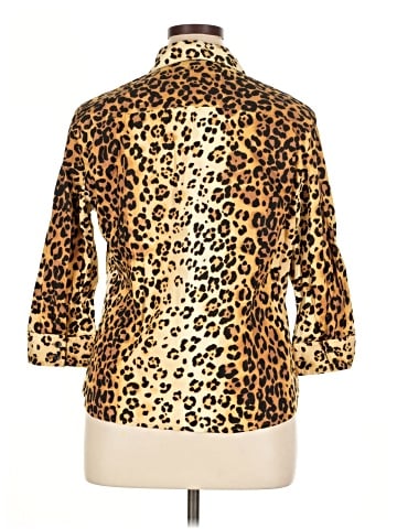 Jones New York Signature Long Sleeve Button-Down Shirt (view 2)