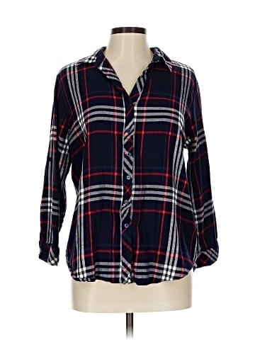 Hester & Orchard 3/4 Sleeve Button-Down Shirt (view 1)