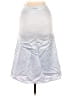 K.C. Parker 100% Polyester Solid White Blue Formal Skirt Size 8 - photo 2