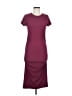 Assorted Brands Solid Burgundy Casual Dress Size M - photo 1