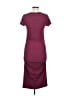 Assorted Brands Solid Burgundy Casual Dress Size M - photo 2