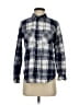 J.Crew Plaid Blue Long Sleeve Button-Down Shirt Size 4 - photo 1