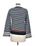 Cynthia Rowley TJX 100% Cotton Stripes Blue Pullover Sweater Size M - photo 2