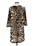 MNG Animal Print Brown Casual Dress Size M (estimated) - photo 2