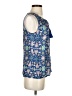 Ecru Blue Sleeveless Blouse Size XS - photo 4