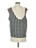 Unbranded 100% Acrylic Houndstooth Ivory Sweater Vest Size S - photo 1