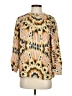 BA&SH Animal Print Orange Long Sleeve Blouse Size XS (0) - photo 1