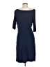 Three Dots Solid Blue Cocktail Dress Size M - photo 2