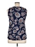 Loveappella Paisley Blue Sleeveless Blouse Size XL (petite) - photo 2
