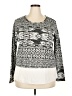 Kiara 100% Polyester Gray Long Sleeve Blouse Size XL - photo 1