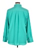 Nine West 100% Polyester Solid Teal Long Sleeve Blouse Size XL - photo 2