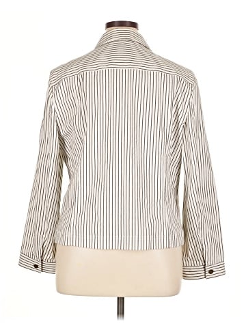 Jones New York Signature 3/4 Sleeve Button-Down Shirt (view 2)