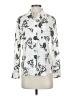 A.L.C. 100% Silk Paisley Ivory Long Sleeve Silk Top Size 0 - photo 1