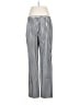 Michael Kors Collection 100% Cotton Checkered-gingham Blue Black Casual Pants Size 8 - photo 2