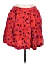 Unbranded 100% Rayon Hearts Red Casual Skirt Size M - photo 1