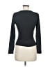 Belle Tweed Gray Long Sleeve Top Size M - photo 2