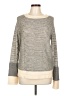 Theonne Color Block Gray Wool Pullover Sweater Size L - photo 1