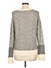 Theonne Color Block Gray Wool Pullover Sweater Size L - photo 2