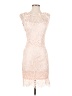 Zibi London 100% Polyester Ivory Cocktail Dress Size EU 36 / US 6 - photo 1