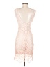 Zibi London 100% Polyester Ivory Cocktail Dress Size EU 36 / US 6 - photo 2