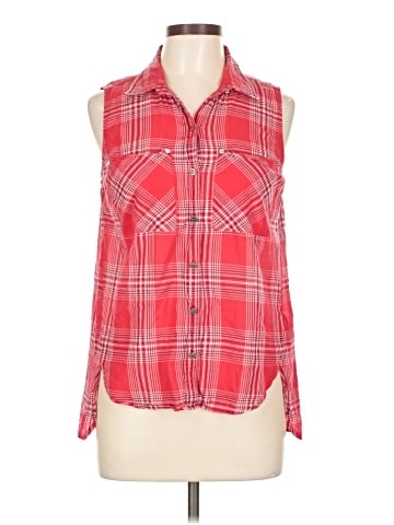 MICHAEL Michael Kors Sleeveless Button-Down Shirt (view 1)