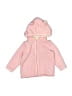 Old Navy 100% Polyester Pink Zip Up Hoodie Size 6-12 mo - photo 1