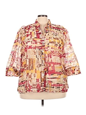 Hearts of Palm Woman 3/4 Sleeve Blouse (view 1)