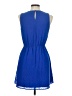 Elle 100% Polyester Solid Blue Casual Dress Size 6 - photo 2