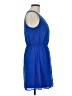 Elle 100% Polyester Solid Blue Casual Dress Size 6 - photo 4