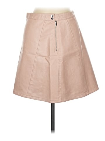 Zara Basic Faux Leather Skirt (view 1)