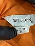 St. John 100% Silk Orange Long Sleeve Silk Top Size 8 - photo 6