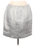 Ann Taylor Metallic Silver Casual Skirt Size 12 (petite) - photo 2