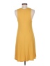 Double Zero Solid Yellow Casual Dress Size M - photo 2