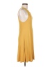 Double Zero Solid Yellow Casual Dress Size M - photo 4