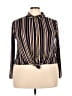 impulsive Stripes Black Long Sleeve Blouse Size 2X - photo 1