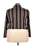 impulsive Stripes Black Long Sleeve Blouse Size 2X - photo 2