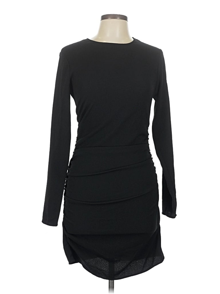 Pre-owned Zara Cocktail Dress In Black