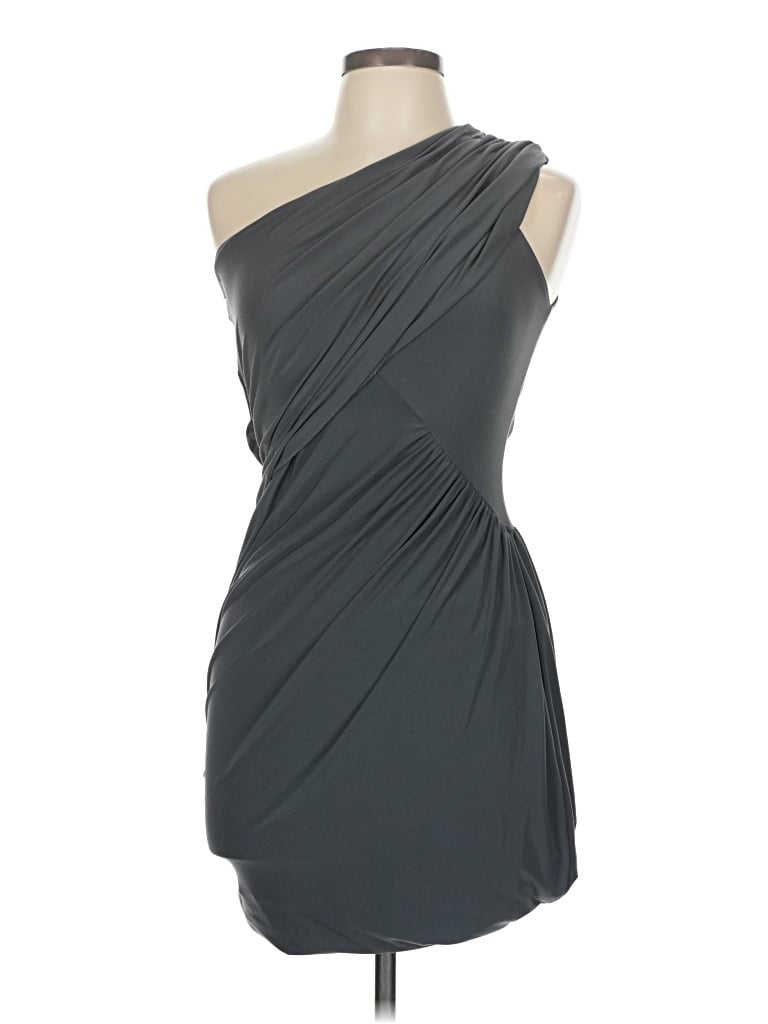 Pre-owned Aqua Cocktail Dress In Gray