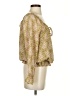 DR2 100% Polyester Gold Long Sleeve Blouse Size S - photo 4