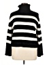 Laundry by Shelli Segal Stripes Black Turtleneck Sweater Size XL - photo 1