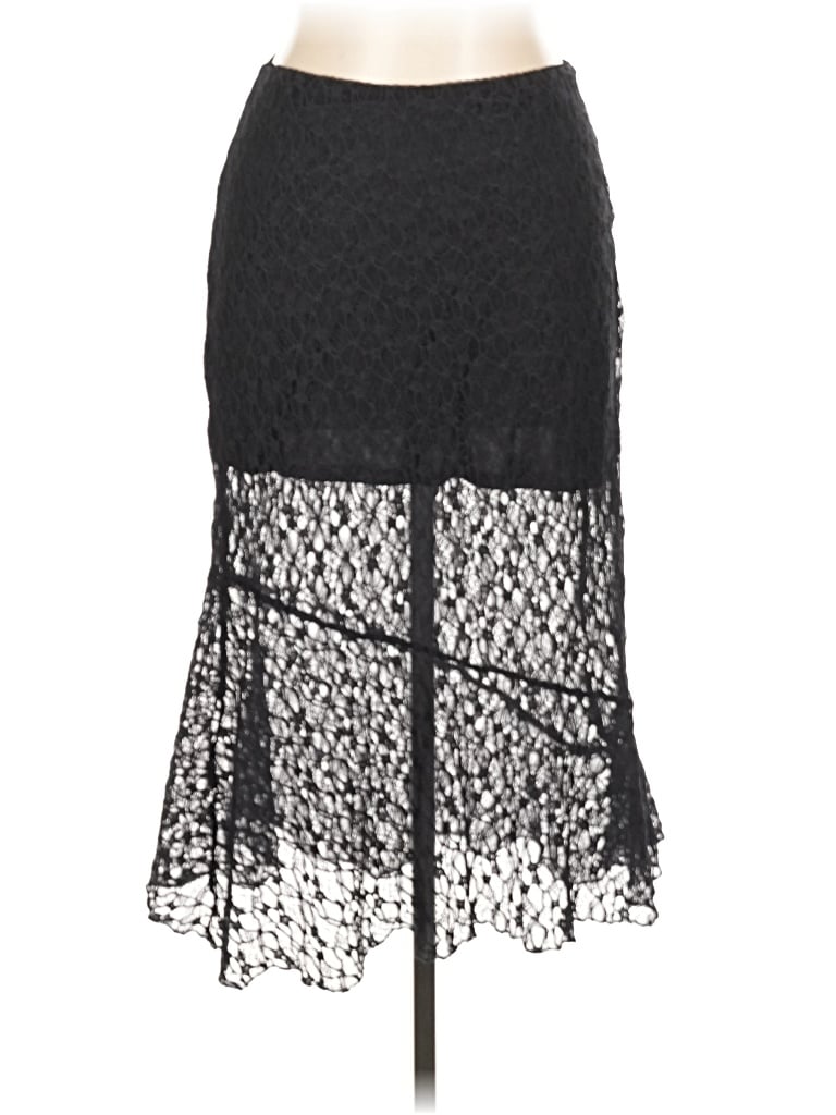 Pre-owned Open Edit Formal Skirt In Black