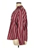 Unbranded Stripes Burgundy Long Sleeve Blouse Size XL - photo 5